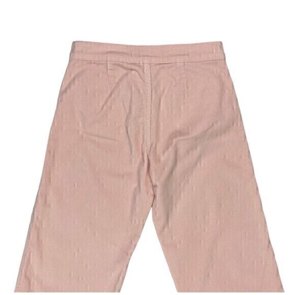 Lucky Brand Corduroy Pants Women Size 24 Pink Stretch Straight Leg Cropped Pants - Picture 6 of 13